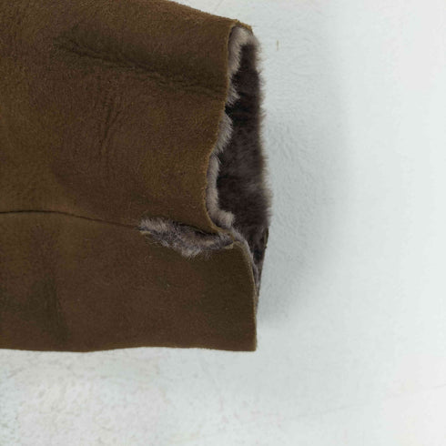 MEINDL lam leather ECHTES LEDER Lammfell 刺繍デザインムートンコート レディース 40
