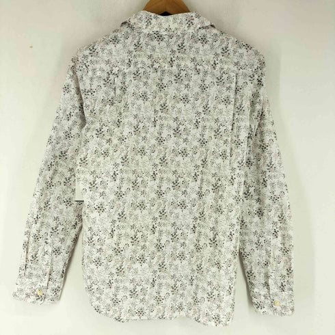 コムサ COMME CA 花柄 フリルデザイン シャツ レディース import:L