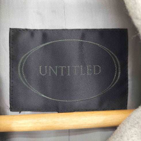 アンタイトル UNTITLED ANGORA&WOOL アンゴラ混 スタンドカラー ロングコート レディース JPN:3