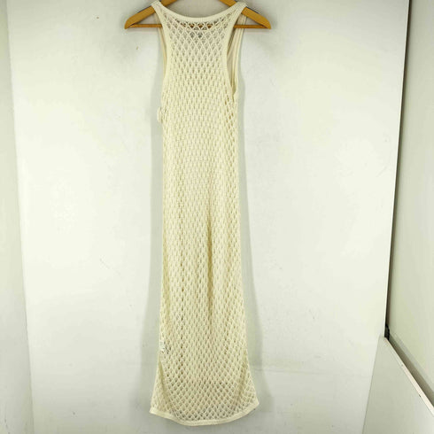 コス COS SLEEVELESS OPENKNITTED MIDI DRESS ノースリーブ オープンニット ミディドレス レディース import:XS