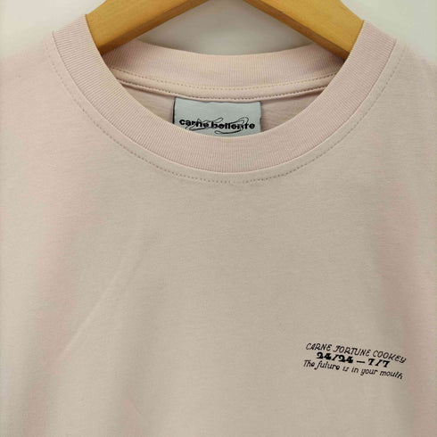 カルネボレンテ Carne Bollente 両面プリント クルーネックTシャツ レディース import:XS