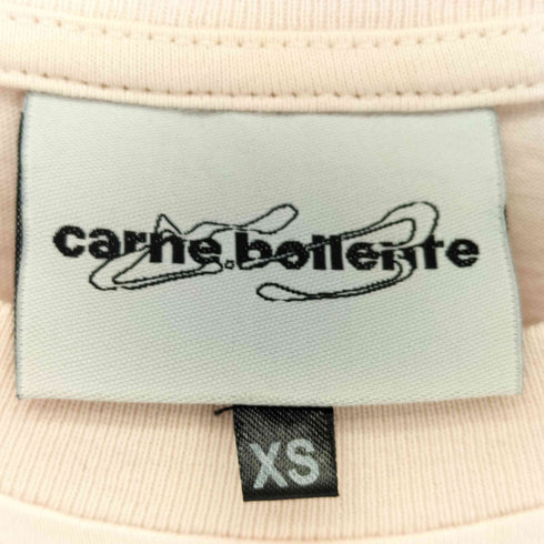 カルネボレンテ Carne Bollente 両面プリント クルーネックTシャツ レディース import:XS