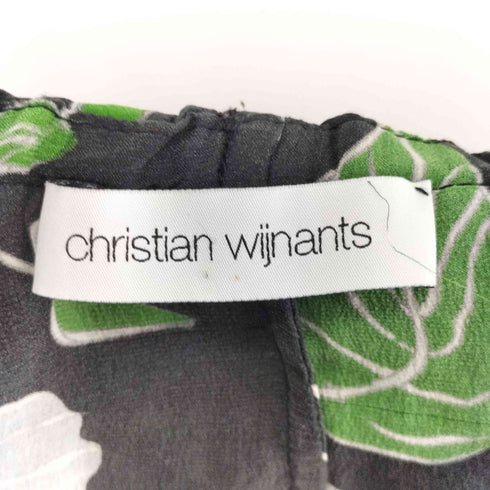 クリスチャンワイナンツ christian wijnants Silk Charmeuse シルク シャルムーズ 100 花柄 スカート レディース 38
