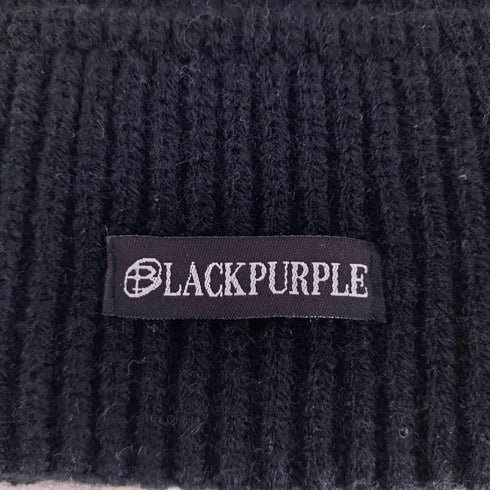 BLACKPURPLE リブ ニット帽 レディース
