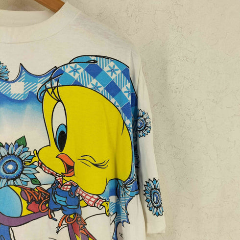 90S キャラクタープリント クルーネックTシャツ メンズ