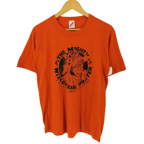 ジャージーズ JERZEES 90S USA製 袖シングル 裾ダブル アニマルプリント クルーネックTシャツ メンズ import:L