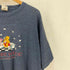 90s 袖裾シングル キャラクター刺繍 クルーネックTシャツ メンズ JPN:XL