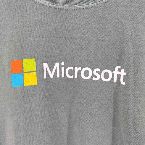 コンフォートカラーズ COMFORT COLORS 袖裾ダブル 企業プリント クルーネックTシャツ メンズ import:L