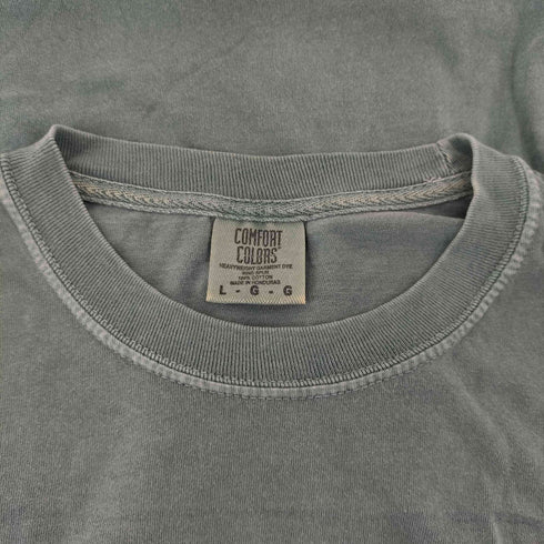 コンフォートカラーズ COMFORT COLORS 袖裾ダブル 企業プリント クルーネックTシャツ メンズ import:L