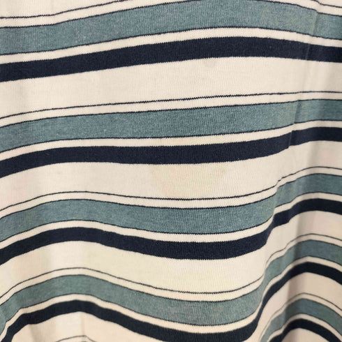 SOSTANZA 80S 袖裾シングル ボーダークルーネックTシャツ メンズ
