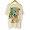 袖裾ダブル キャラクタープリント クルーネックTシャツ メンズ