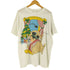 袖裾ダブル キャラクタープリント クルーネックTシャツ メンズ