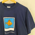 スクリーンスターズ SCREEN STARS 90S 袖裾シングル フィッシュプリント クルーネックTシャツ メンズ import:L