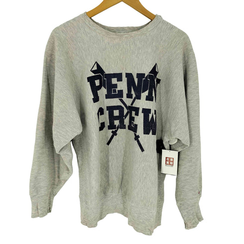 チャンピオン Champion USA製 REVERSE WEAVE / リバースウィーブ 刺繍タグ 前期 PENN CREW スウェット メンズ import:XL