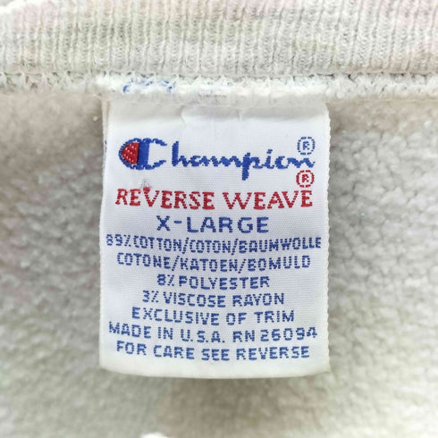 チャンピオン Champion USA製 REVERSE WEAVE / リバースウィーブ 刺繍タグ 前期 PENN CREW スウェット メンズ import:XL