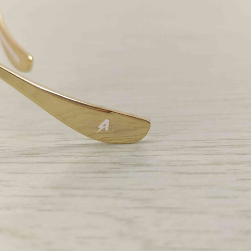 ADAM PATEK engraving rimless glasses メンズ