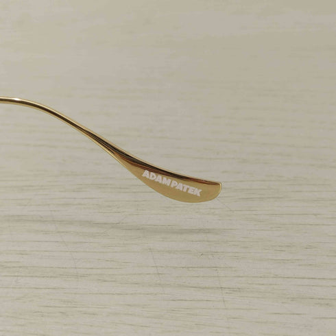 ADAM PATEK engraving rimless glasses メンズ