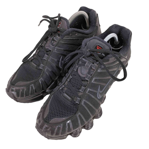 ナイキ NIKE SHOX TL BLACK/BLACK-MTLC HEMATITE-MAX ORANGE メンズ JPN:27