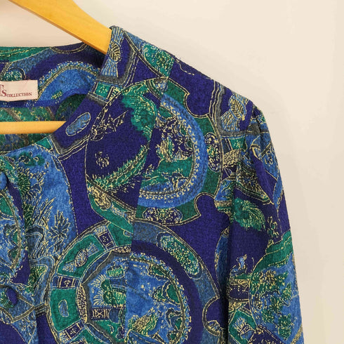シセンドウバイヒトシ 詩仙堂 BY HITOSHI TS COLLECTION ちりめん ノーカラージャケット レディース