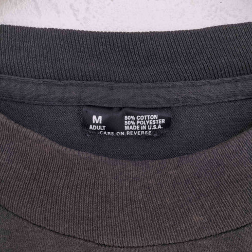 90s USA製 袖・裾シングルステッチ 無地Tシャツ メンズ M