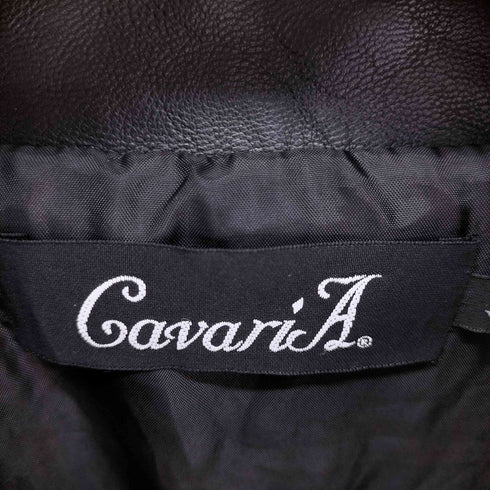 キャバリア CavariA フェイクレザー ジップアップ ブルゾン メンズ JPN:44