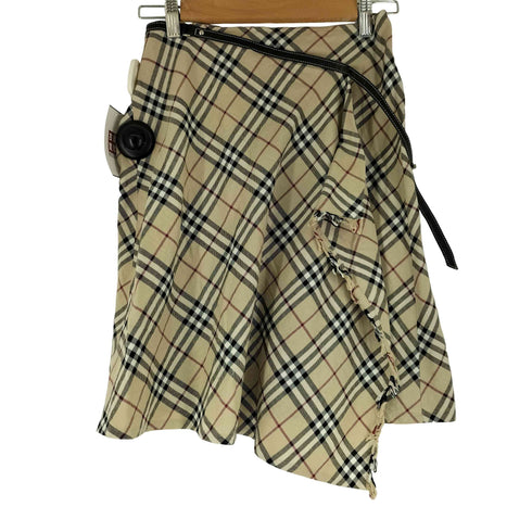 バーバリーロンドン BURBERRY LONDON ノバチェック柄 巻きスカート レディース DE:36