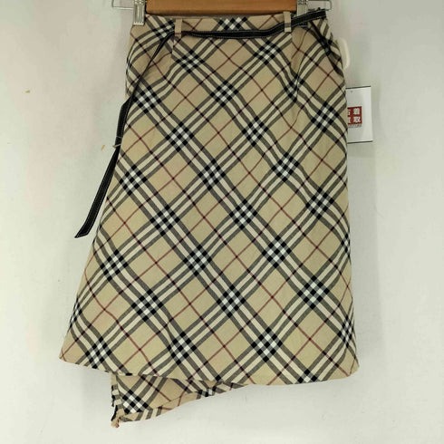 バーバリーロンドン BURBERRY LONDON ノバチェック柄 巻きスカート レディース DE:36