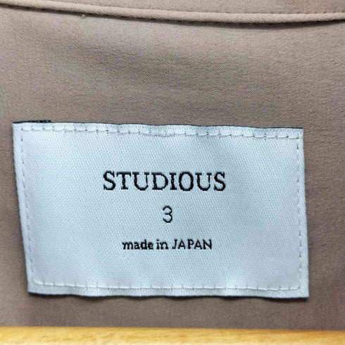 ステュディオス STUDIOUS フィブリルサテンオープンカラーシャツ メンズ JPN:3