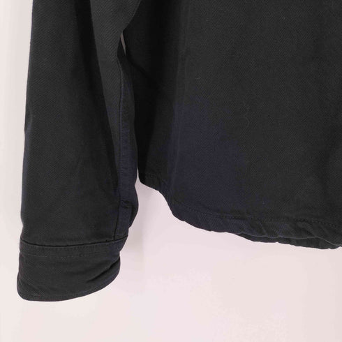 ザラ ZARA 比翼 ブラックデニム ブルゾン メンズ UK:38