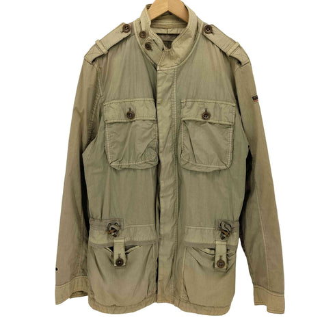 ナパピリ NAPAPIJRI ストーンウォッシュ加工 M-65 比翼 ミリタリージャケット メンズ import:L