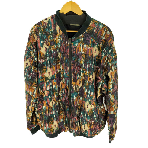 ロバートストック ROBERT STOCK 総柄 シルクブルゾン メンズ import:M