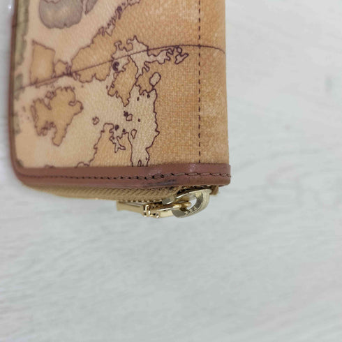 PRIMA CLASSE 地図柄 ラウンドファスナー 長財布 メンズ