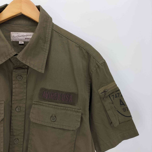 アヴィレックス AVIREX ファティーグ カーキ シャツ メンズ 2XL