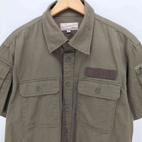 アヴィレックス AVIREX ファティーグ カーキ シャツ メンズ 2XL