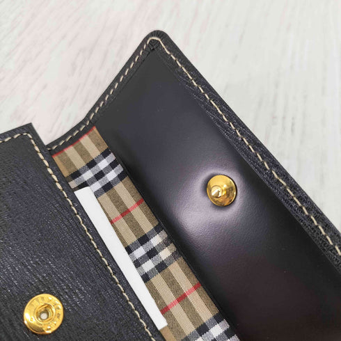 バーバリーズ BURBERRYS 裏地ノバチェック 3連 レザー キーケース レディース