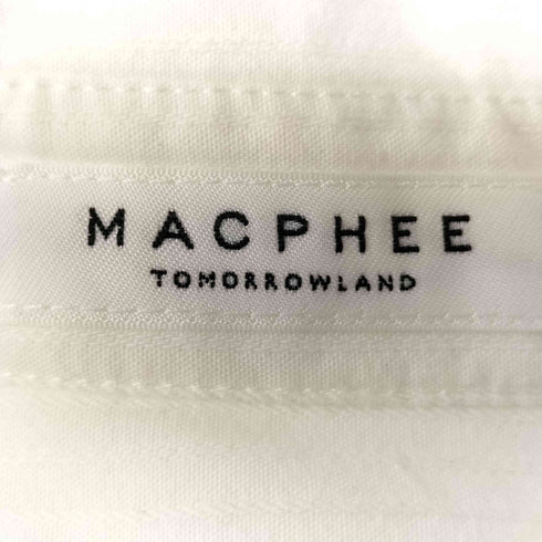 マカフィー MACPHEE 24SS コットンドビーストライプ オープンカラーシャツ レディース JPN:36