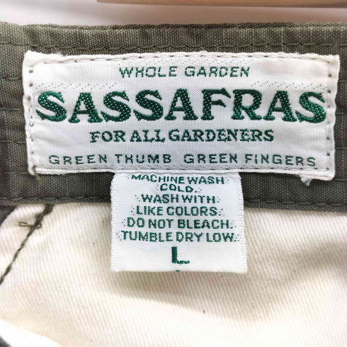 ササフラス SASSAFRAS ダブルポケット リップストップ コットン ミリタリー パンツ メンズ JPN:L