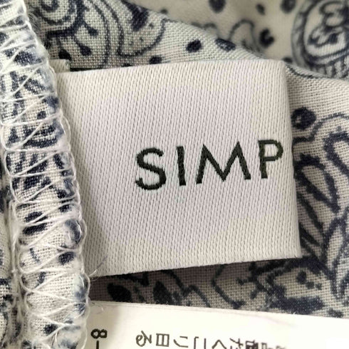 シンプリシテェ SIMPLICITE ハナガラパターンボイルワンピース レディース