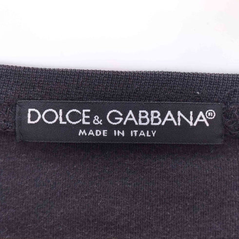 ドルチェアンドガッバーナ DOLCE&GABBANA 00S OLD MADE IN ITALY イタリア製 DG ロゴ プリント L/S カットソー Tシャツ メンズ