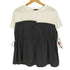 tricot tricot 配色切り替えドローコードTシャツ レディース