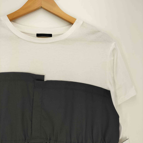 tricot tricot 配色切り替えドローコードTシャツ レディース