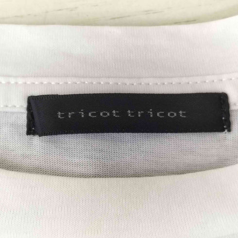 tricot tricot 配色切り替えドローコードTシャツ レディース