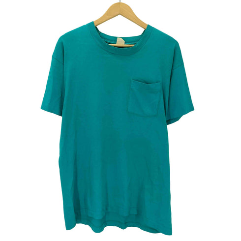 80S ボディ OLD 無地 ブランク S/S ポケット Tシャツ 裾袖シングル メンズ