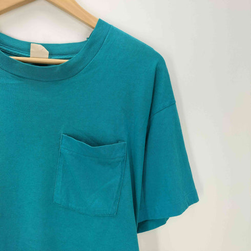80S ボディ OLD 無地 ブランク S/S ポケット Tシャツ 裾袖シングル メンズ