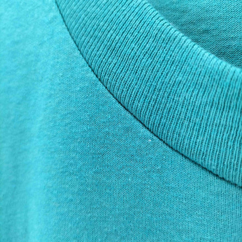 BVD 80S ボディ USA製 OLD 無地 ブランク S/S ポケット Tシャツ 裾袖シングル メンズ import:L