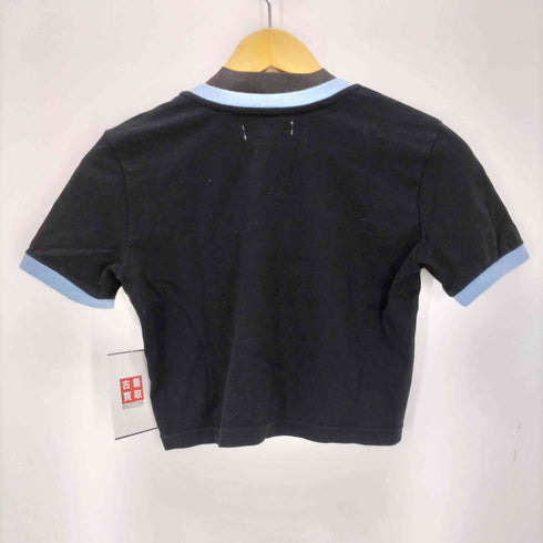 Animus. ショート丈 プリント リンガーTシャツ レディース