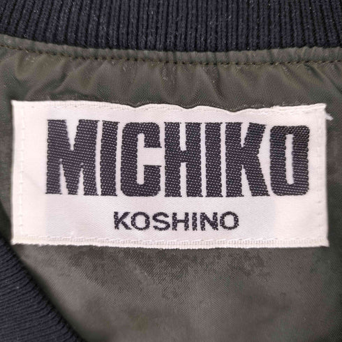 ミチコロンドン MICHIKO LONDON 両面ロゴ MA‐1型 ナイロンジャケット メンズ FREE