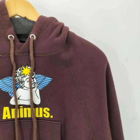 Animus. ショート丈 プリントパーカー レディース