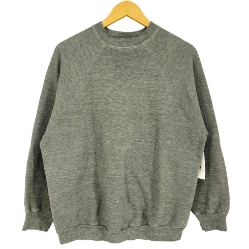 ACTIVEWEAR 80S USA製 レーヨン混 ラグランスリーブ L/S スウェットトレーナー メンズ XL