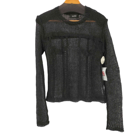 スドーク soduk denim fluffy top レディース
